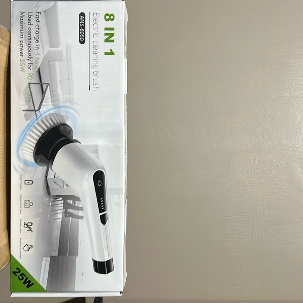 COPY - 8 in 1 electric cleaning brush. 25W - model ANS-8050